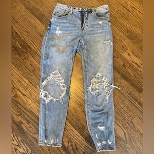 Pistola Distressed Ankle Jeans
